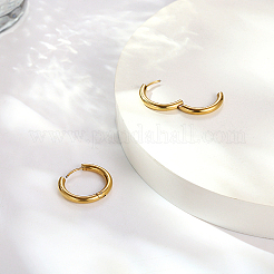 3 Pairs 3 Style 304 Stainless Steel Dangle Hoop Earrings Set&nbsp;ZS0378
