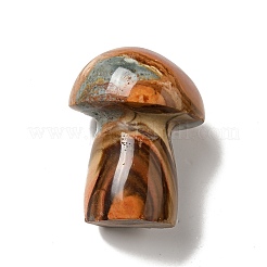 Natural Desert Jasper/Polychrome Jasper Mushroom Gua Sha Stone&nbsp;G-C010-02