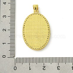 Brass Micro Pave Clear Cubic Zirconia Pendants&nbsp;KK-H472-46G
