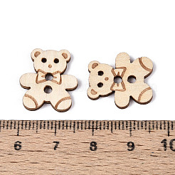 Bear Wood Buttons&nbsp;BUTT-T013-12B