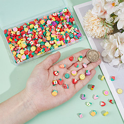 300Pcs 15 Style Handmade Polymer Clay Beads Accessories&nbsp;CLAY-GO0001-01