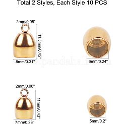 PVD Vacuum Plating 304 Stainless Steel Cord Ends&nbsp;STAS-UN0005-27