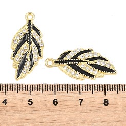 Alloy Black Enamel Pendants&nbsp;FIND-C095-03G