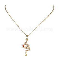 Natural Green Aventurine and Agate Copper Wire wrapped Christmas Tree Pendant Brass Cable Chain Necklaces for Women&nbsp;NJEW-TA00271