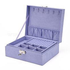 Velvet & Wood Jewelry Boxes&nbsp;VBOX-I001-02B
