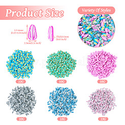 60G 6 Style Handmade Polymer Clay Cabochons&nbsp;PORC-TA0001-08A