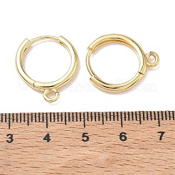Brass Hoop Earring Findings&nbsp;KK-D289-22G