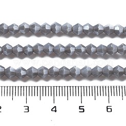 Opaque Solid Color Electroplate Glass Beads Strands&nbsp;EGLA-XCP0001-15