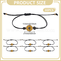 30Pcs Adjustable Waxed Cord Braided Bracelet for Women&nbsp;BJEW-GO0001-27
