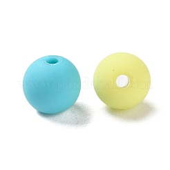 Rubberized Style Imitated Silicone Acrylic Beads&nbsp;X1-MACR-D029-01J