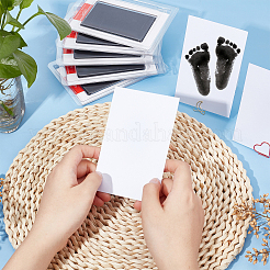 6 Sets Paper Premium No-Mess Ink Baby Footprint & Handprint Ink Pad and Blank Paper&nbsp;AJEW-OC0002-62