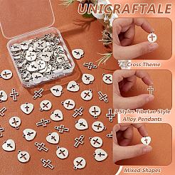 120Pcs 3 Styles Tibetan Style Alloy Pendants&nbsp;FIND-UN0004-27