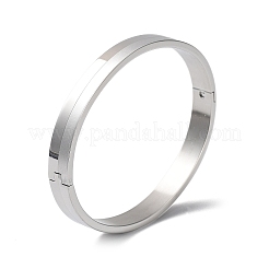 Non-Tarnish 304 Stainless Steel Plain Bangle&nbsp;BJEW-F464-11P