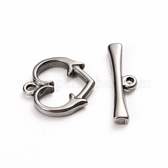 Tarnish Resistant 304 Stainless Steel Toggle Clasps&nbsp;STAS-D142-06A-P