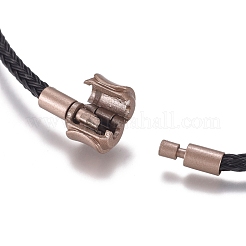 Braided 304 Stainless Steel Wire European Style Bracelets Making&nbsp;AJEW-D047-02A-01CG