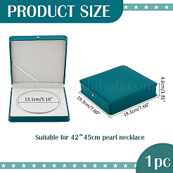 Square PU Leather Single Necklace Boxes&nbsp;AJEW-WH0016-59A