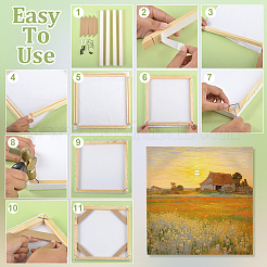 Wood Oil Painting Frame&nbsp;DIY-WH0671-352