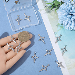 12Pcs 304 Stainless Steel Pendants&nbsp;STAS-BBC0008-68
