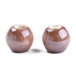 Glazed Porcelain Round Beads&nbsp;PORC-S489-6mm-13
