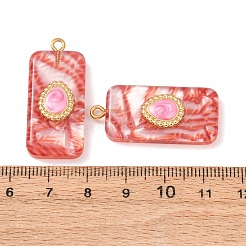 304 Stainless Steel Resin Pendants&nbsp;STAS-F352-07C-04
