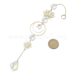 Glass Teardrop Hanging Suncatchers&nbsp;HJEW-JM04250