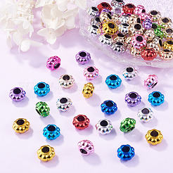 100Pcs UV Plating Opaque Acrylic European Beads&nbsp;PACR-TA0001-32C
