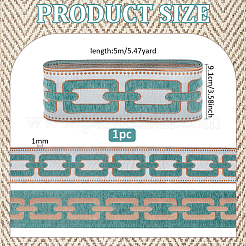 5M Polyester Jacquard Grid Ribbon&nbsp;OCOR-WH0003-088B-04