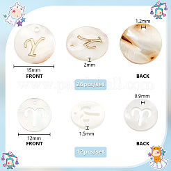 Natural Freshwater Shell Pendant Sets&nbsp;SHEL-PH0001-54