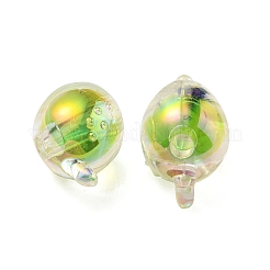 UV Plating Rainbow Iridescent Acrylic Beads&nbsp;OACR-F004-07E