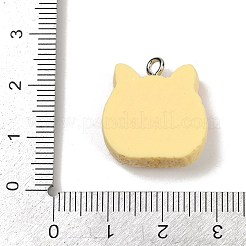 Opaque Resin Pendants&nbsp;RESI-Q020-05B