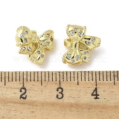 Brass Micro Pave Clear Cubic Zirconia Pendants&nbsp;KK-A236-17G