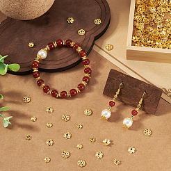 400Pcs 4 Styles Alloy Bead Caps&nbsp;FIND-TA0009-94G