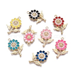 Alloy Enamel Pendants&nbsp;ENAM-F143-01-G