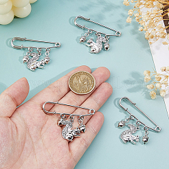 12Pcs Steel Brooches&nbsp;JEWB-FH00020