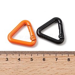 Spray Painted Alloy Spring Gate Rings&nbsp;FIND-B056-03C