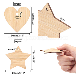 Unfinished Wooden Pieces for Big Pendants&nbsp;AJEW-OC0001-87