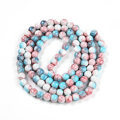 Baking Paint Glass Beads Strands&nbsp;LS-DGLA-N003-8mm-C03