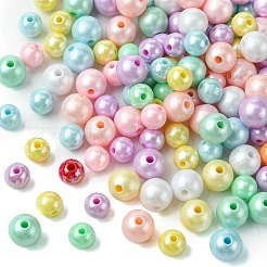 250Pcs 2 Styles Opaque Acrylic Beads&nbsp;MACR-FS0001-63