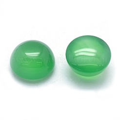 Natural Green Onyx Agate Cabochons&nbsp;G-P393-R41-14mm