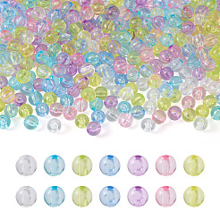 560Pcs 7 Colors Transparent Acrylic Beads&nbsp;MACR-CW0001-10