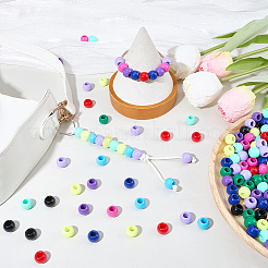300Pcs 10 Colors Opaque Acrylic Beads&nbsp;SACR-SP0001-53A