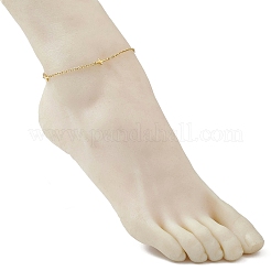 304 Stainless Steel Cross Link Anklets&nbsp;AJEW-AN00722-02