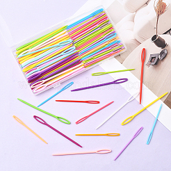100Pcs 2 Styles Plastic Yarn Knitting Needles&nbsp;SENE-SP0001-02