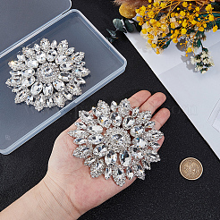 2Pcs Glass Hotfix Rhinestone&nbsp;DIY-GF0013-36B