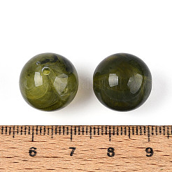 Round Acrylic Imitation Gemstone Beads&nbsp;X-OACR-R029-16mm-02A