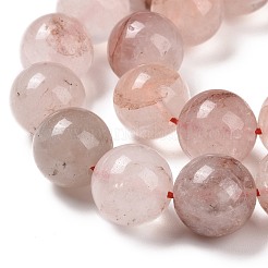 Natural Red Hematoid Quartz/Ferruginous Quartz Bead Strands&nbsp;G-E571-03C