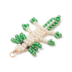 Copper Wire Wrapped Beaded Fish Charms&nbsp;PALLOY-MZ01088