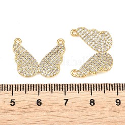 Brass Pave Clear Cubic Zirconia Pendants&nbsp;KK-L275-23G