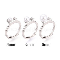 Flower Brass Micro Pave Cubic Zirconia Cup Peg Ring Settings&nbsp;KK-N274-31P