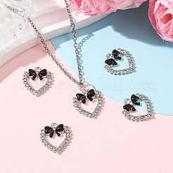 Alloy Enamel with Rhinestone Pendants&nbsp;FIND-FZC0005-007P-05